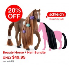 Horse - Beauty English Thoroughbred Mare + Black Hair - Schleich 42582